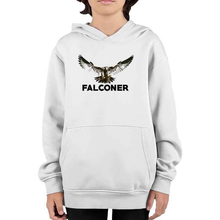 Falconer Falcon Hobby Bird  Youth Hoodie