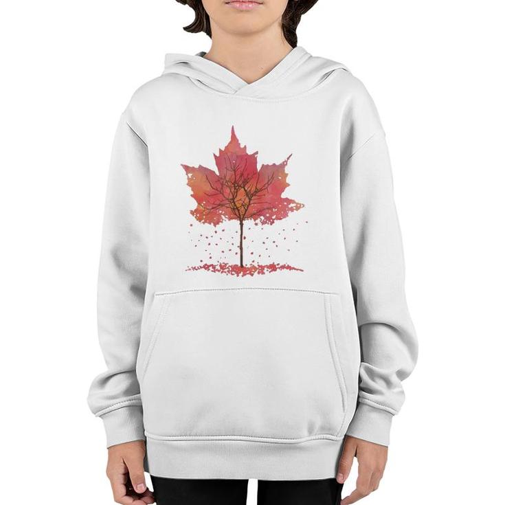 Fall Leaves Graphic Tee- Popular Fall Youth Hoodie