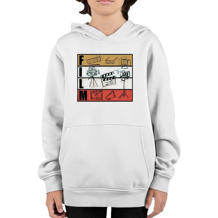 Filmmaker And Movie Director Design For Filming Cameraman Youth Hoodie