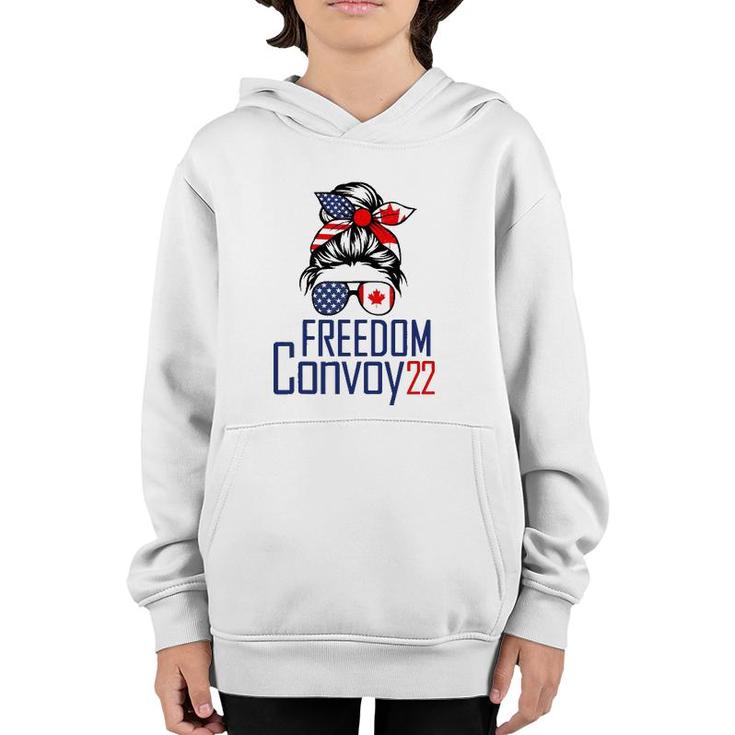 Freedom Convoy 2022 Supporter I Support Canadian Truckers Youth Hoodie