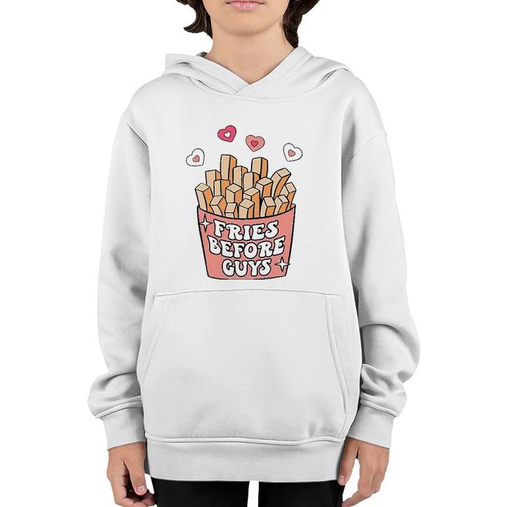 Fries Before Guys Mommy And Me Matching Valentine Baby Girl Youth Hoodie