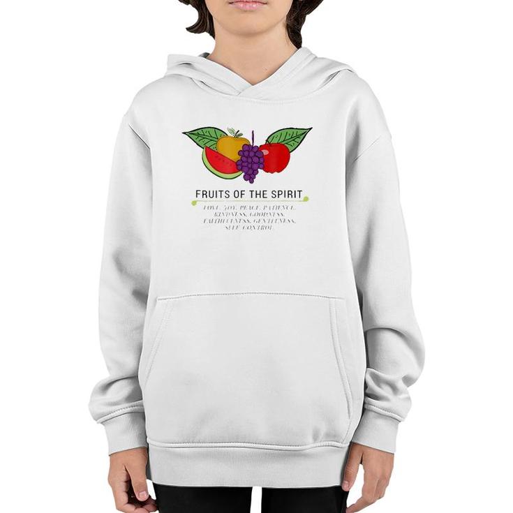 Fruits Of The Spirit- Inspirational Christian Youth Hoodie