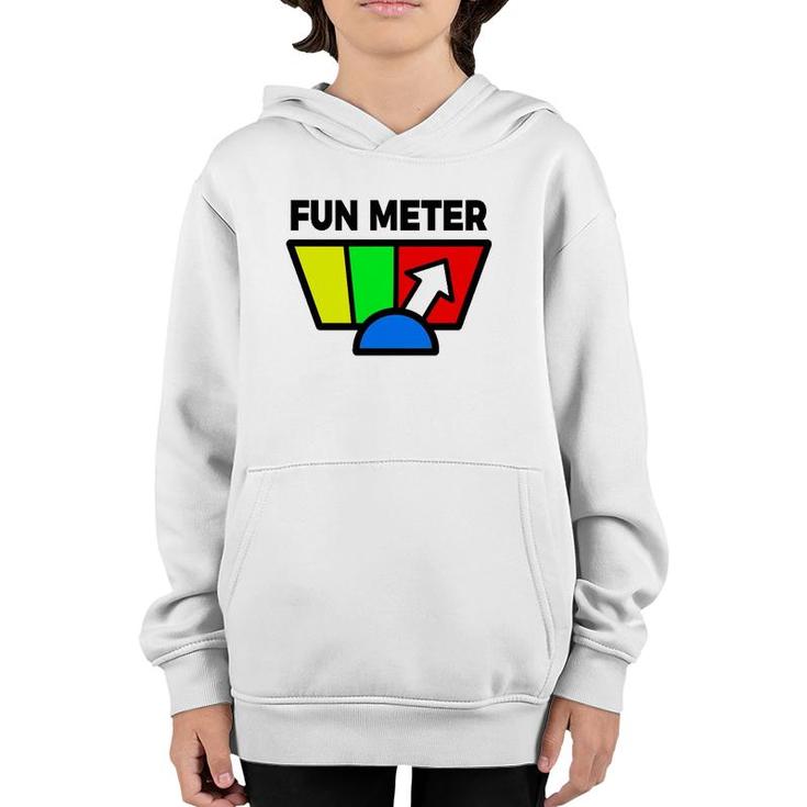 Fun Meter Humor, Sarcastic Youth Hoodie