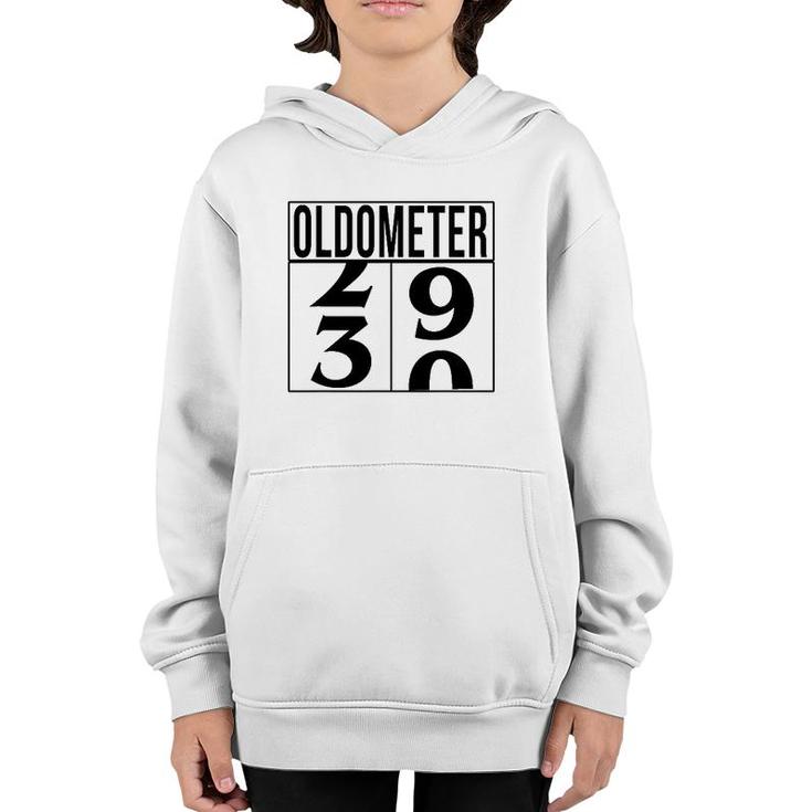 Funny Birthday Gift For 30 Years Old Oldometer Unique B-Day Youth Hoodie