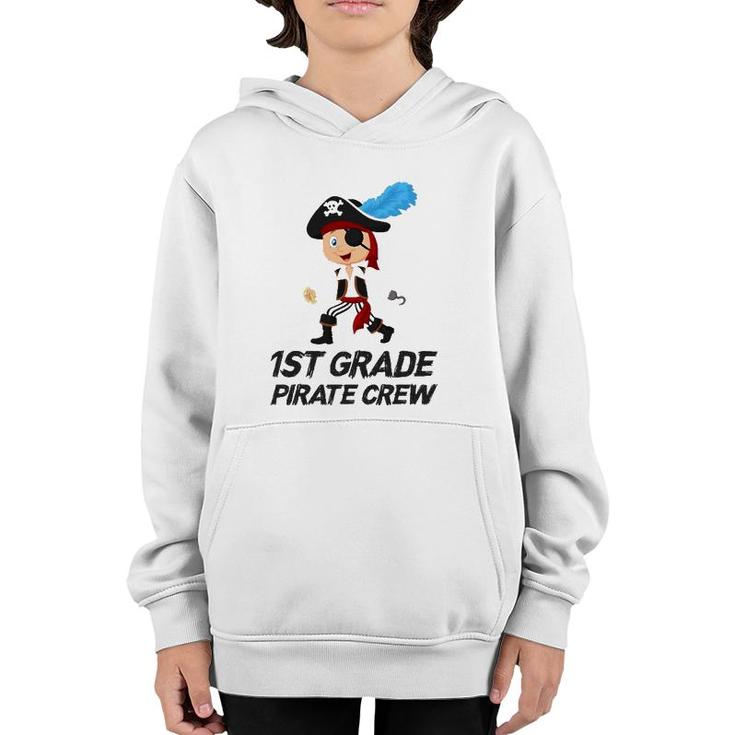 Funny Cute 1St Grade Pirate Halloween Youth Hoodie