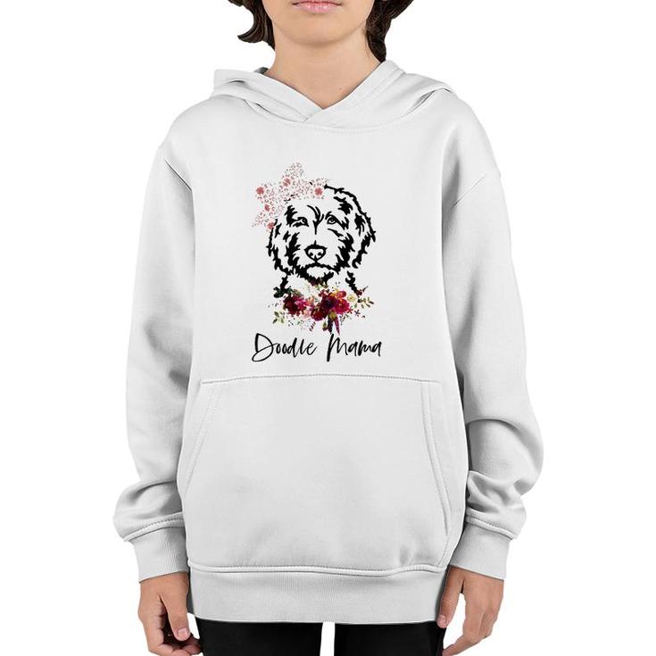 Funny Flower Doodle Mama Youth Hoodie
