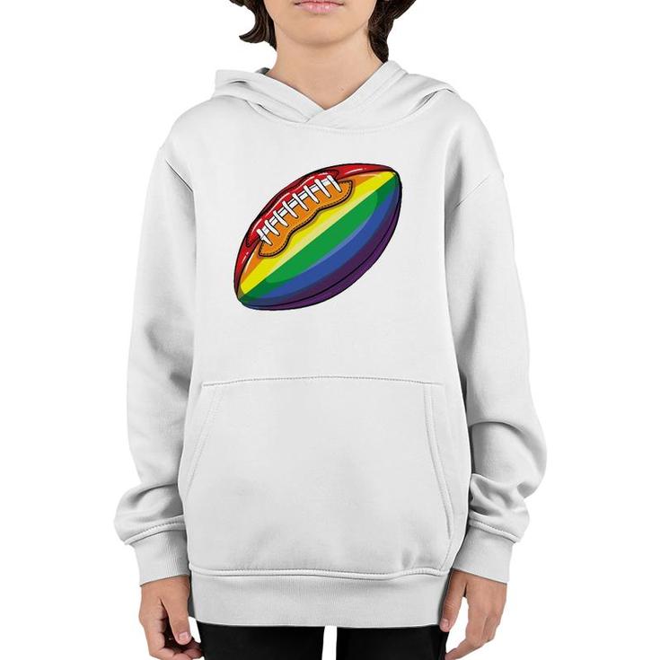 Funny Football Lgbt Gift For Team Sports Player Men Women Youth Hoodie