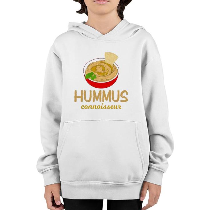 Funny Vegan Chickpea Pita Hummus Connoisseur Youth Hoodie