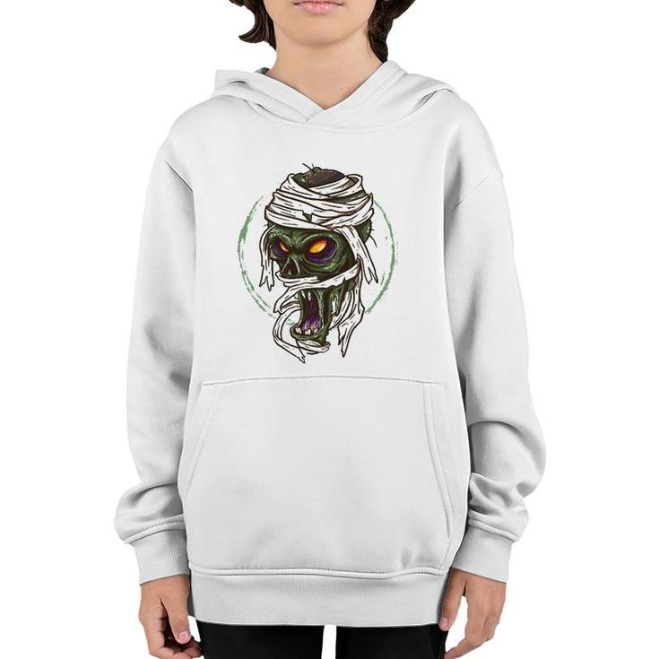 Funny Zombie Happy Halloween For Men Youth Hoodie