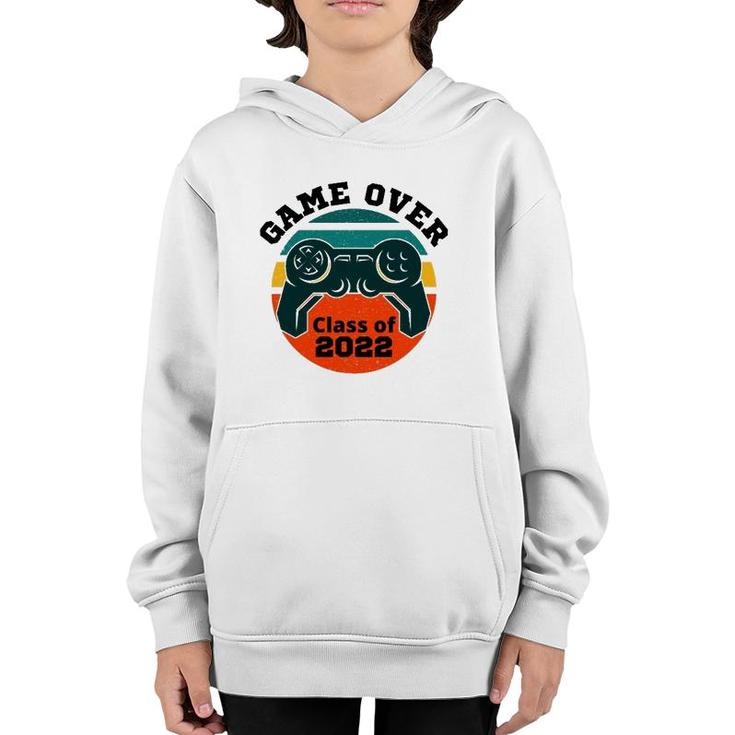 Game Over Classic Video Game Graduation Class Of 2022 Grad  Youth Hoodie