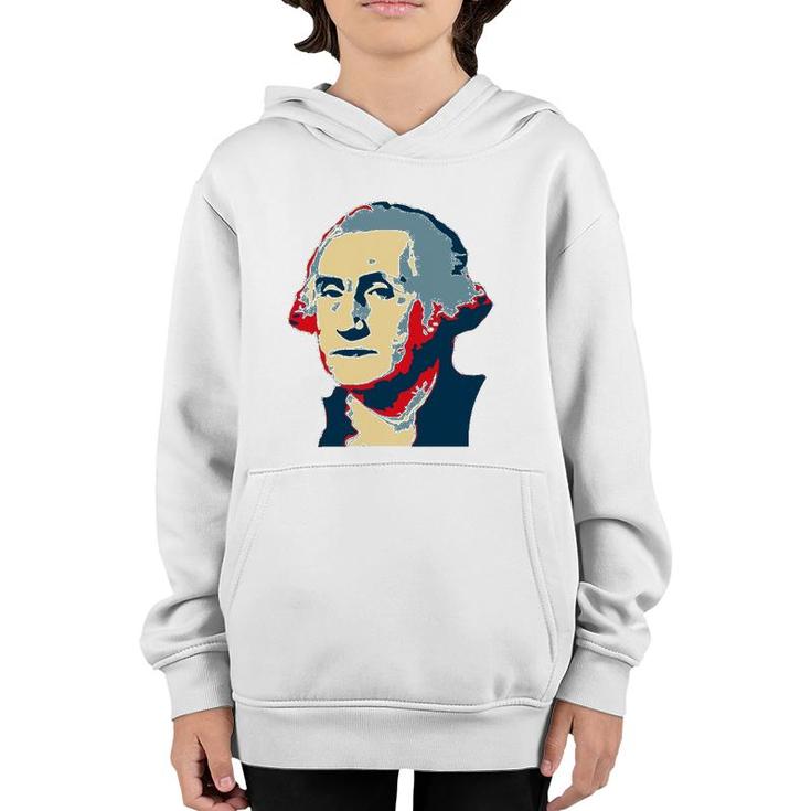 George President Washington Pop Art Youth Hoodie
