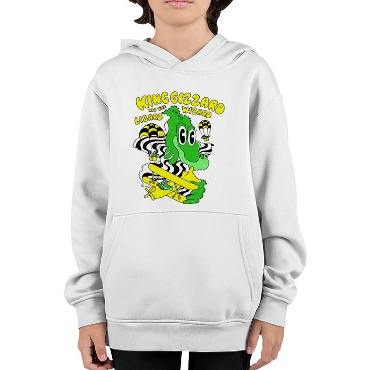 Graphic King Funny Gizzard The Lizard Arts Wizard Costume Youth Hoodie