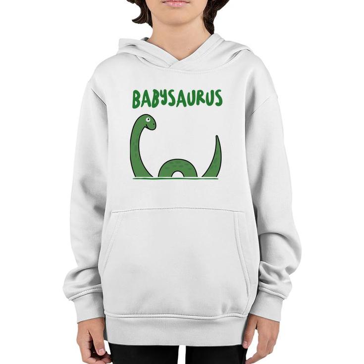 Green Babysaurus Gift For Kids Cute Funny Youth Hoodie