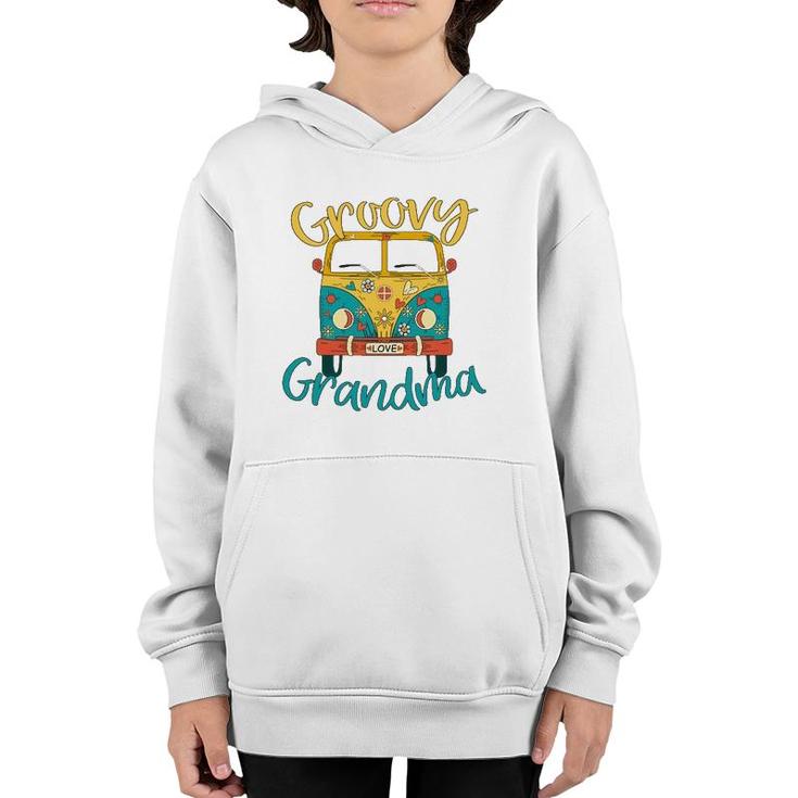 Groovy Grandma Retro Mother's Day Youth Hoodie