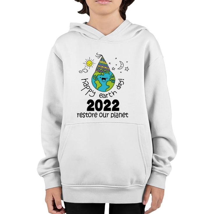 Happy Earth Day 2022 Conservation Youth Hoodie