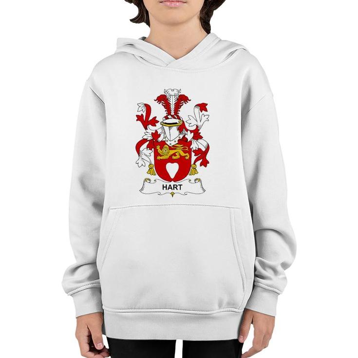 Hart Coat Of Arms - Family Crest Youth Hoodie