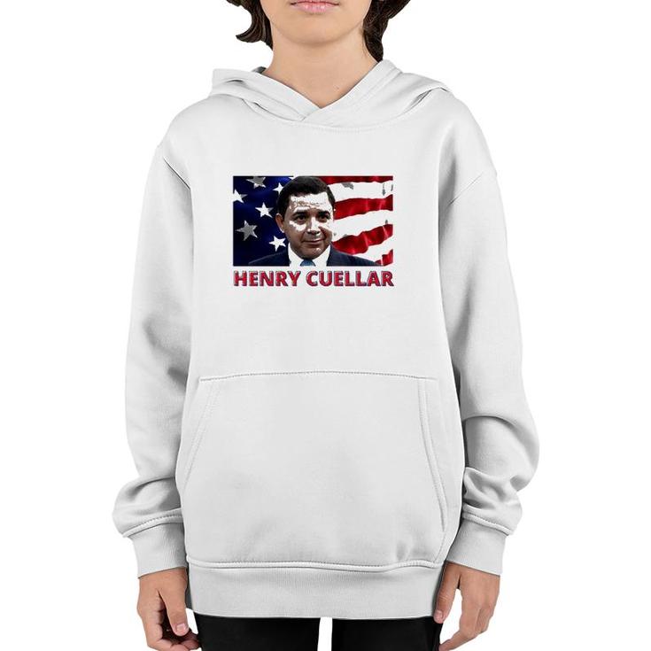 Henry Cuellar American Politician American Flag Youth Hoodie