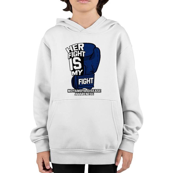 Her Fight My Fight Moyamoya Disease Patient Cerebrovascular Youth Hoodie
