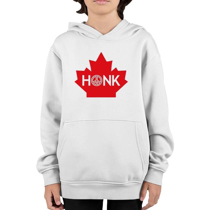 Honk For Canada Honk For Peace Youth Hoodie