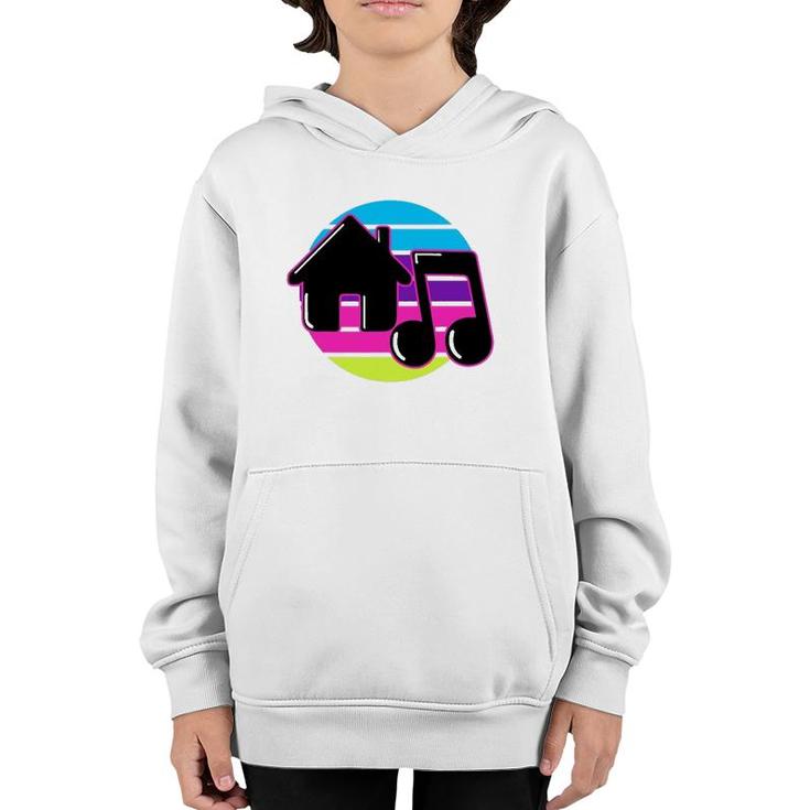 House Music Retro Dj Chicago 1980S Electronic Dance Disco Youth Hoodie