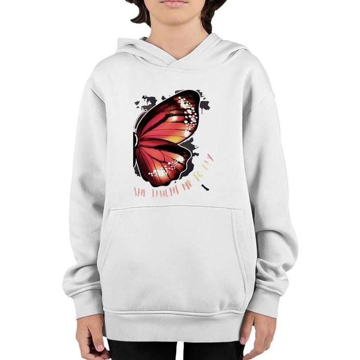 I Gave Her Wings She Taught Me To Fly Friend Couple  Youth Hoodie