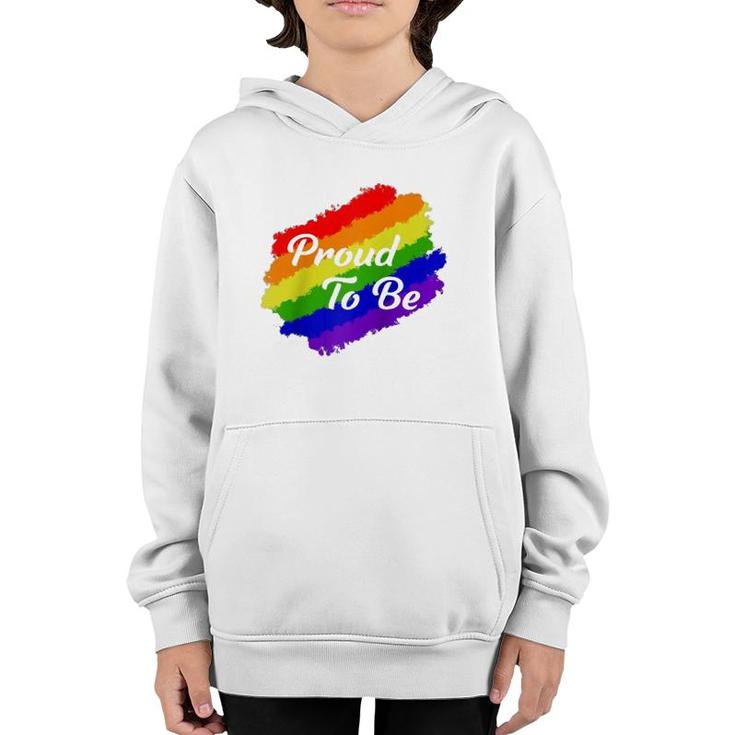 I'm Proud To Be Pride  Lgbtq Pride Day Gift  Youth Hoodie
