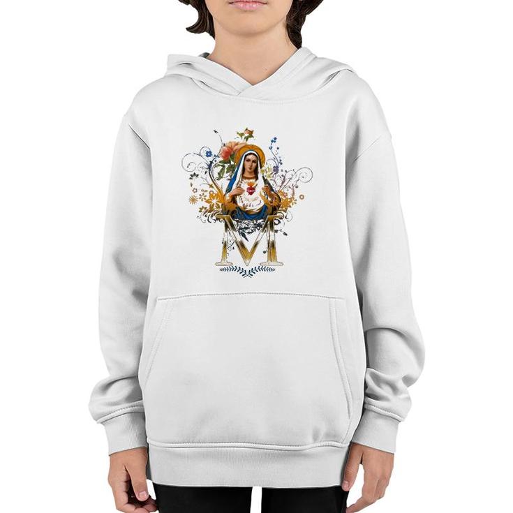 Immaculate Heart Of Mary Our Lady Blessed Mother Catholic Youth Hoodie