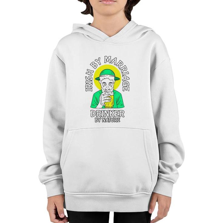 Irish By Marriage Version St Patrick's Day Youth Hoodie