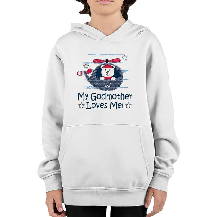 Kids My Godmother Loves Me Godson Youth Hoodie