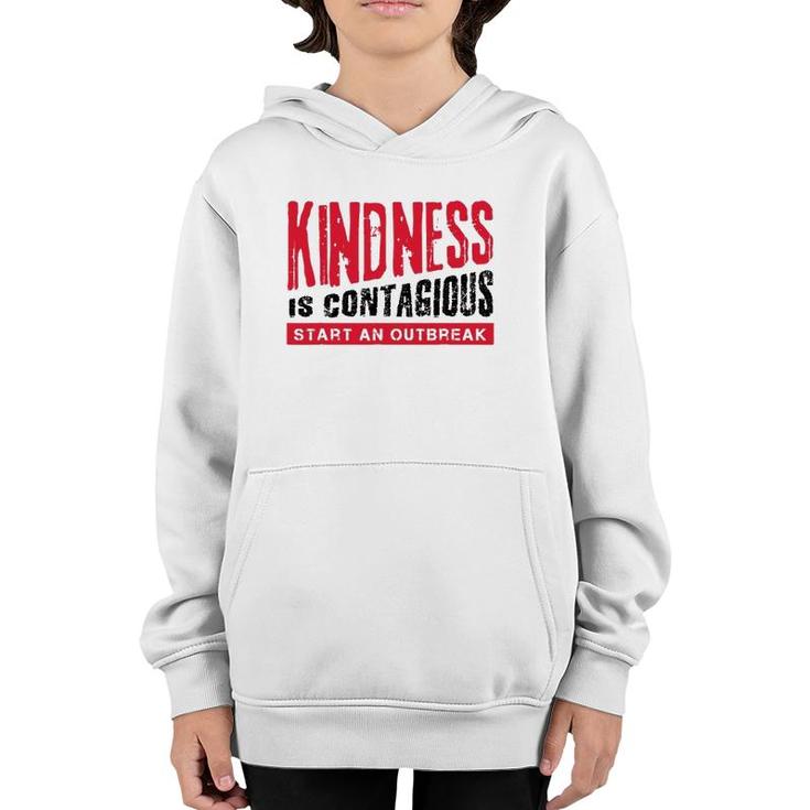 Kindness Is Contagious  No Bully Be Kind Youth Hoodie