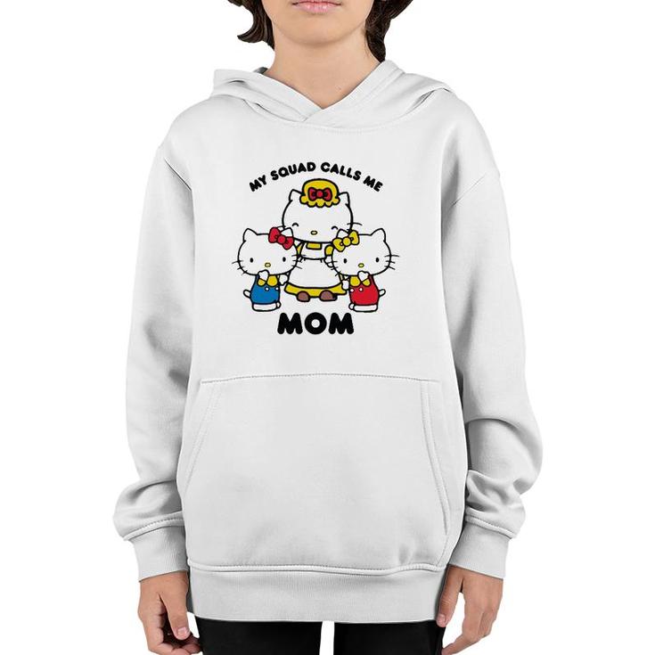 Kitty Mom Squad Mother Gift Youth Hoodie