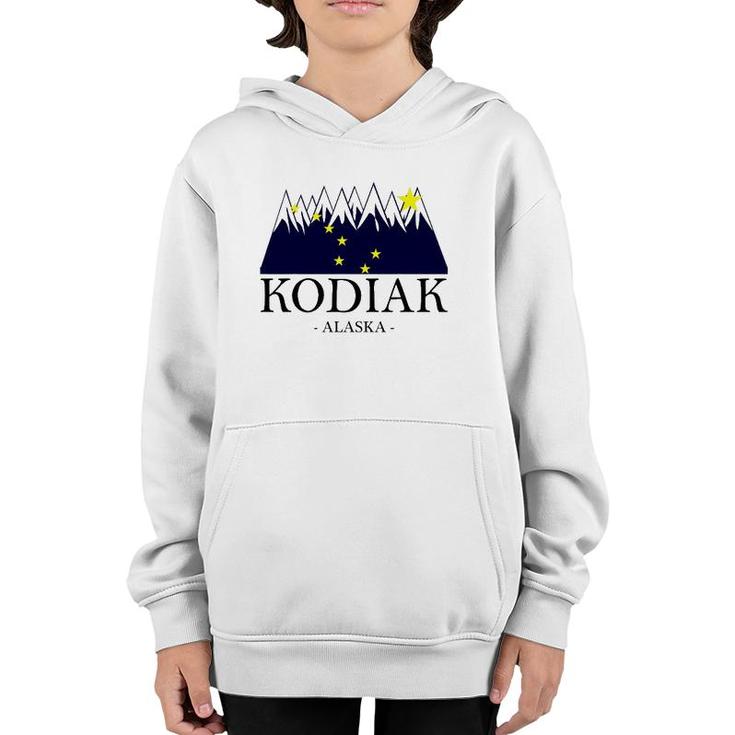 Kodiak Alaska Awesome Mountain Tee Gift Youth Hoodie