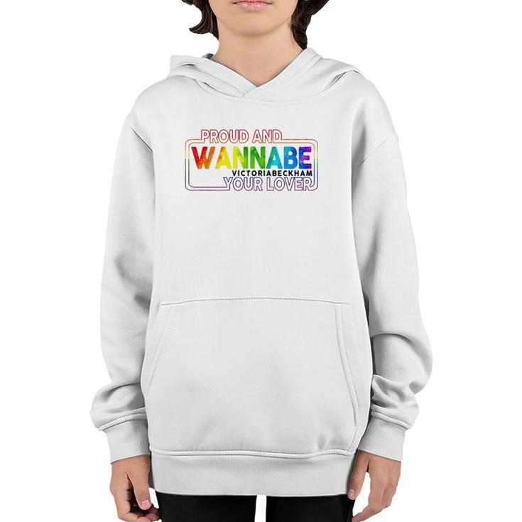 Lgbt Proud And Wannabe Victoria Beckham Your Lover Lesbian Gay Pride Youth Hoodie