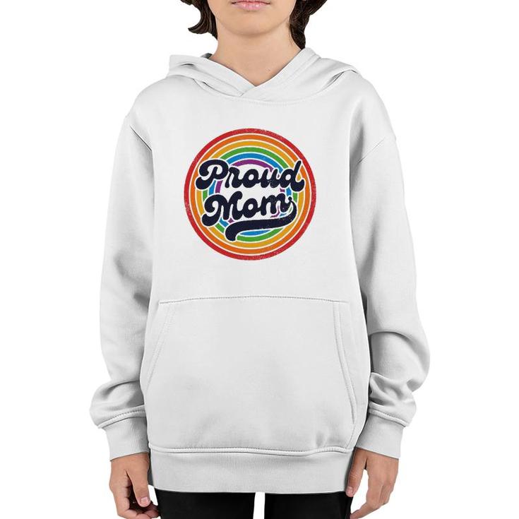 Lgbtq Proud Mom Gay Pride Lgbt Ally Rainbow Mother's Day Youth Hoodie