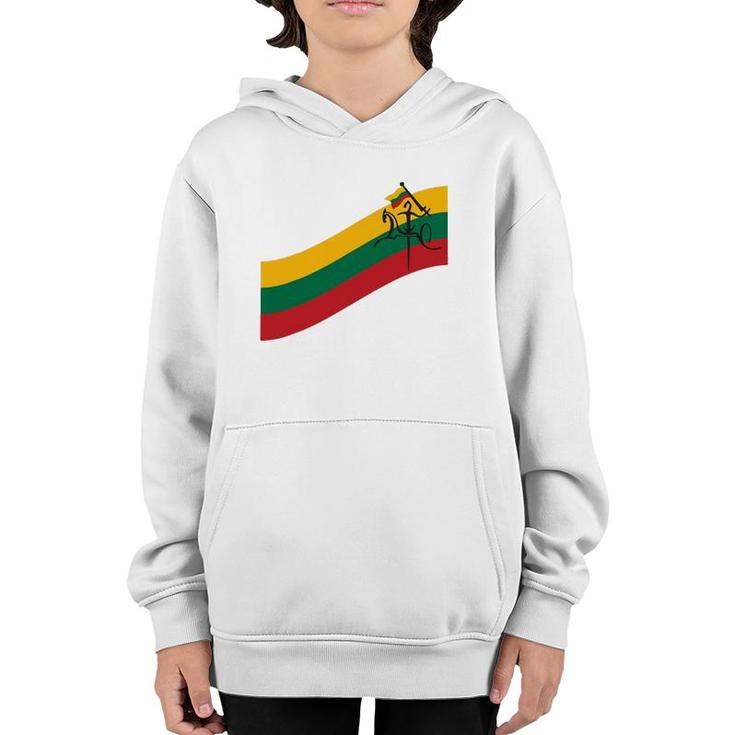 Lithuanian Vytis Swoosh Lithuania Strong Youth Hoodie