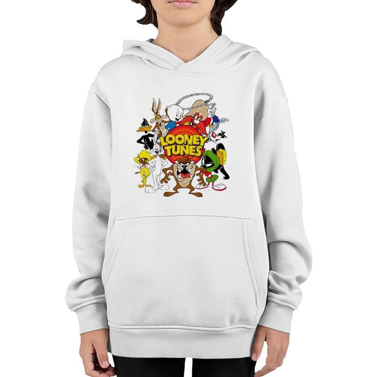 Looney Toons Character Group Bugs Rabbit Youth Hoodie