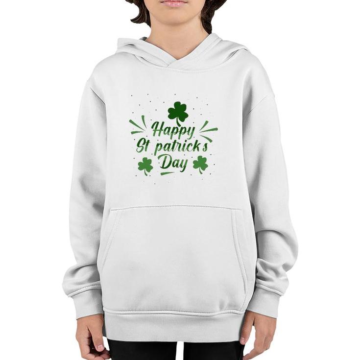Lucky Shamrock Gift St Patrick's Day Youth Hoodie
