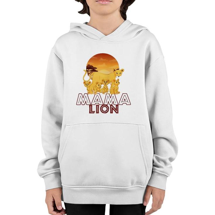 Mama Lion - Big Cat Family Mother Children Tee Youth Hoodie