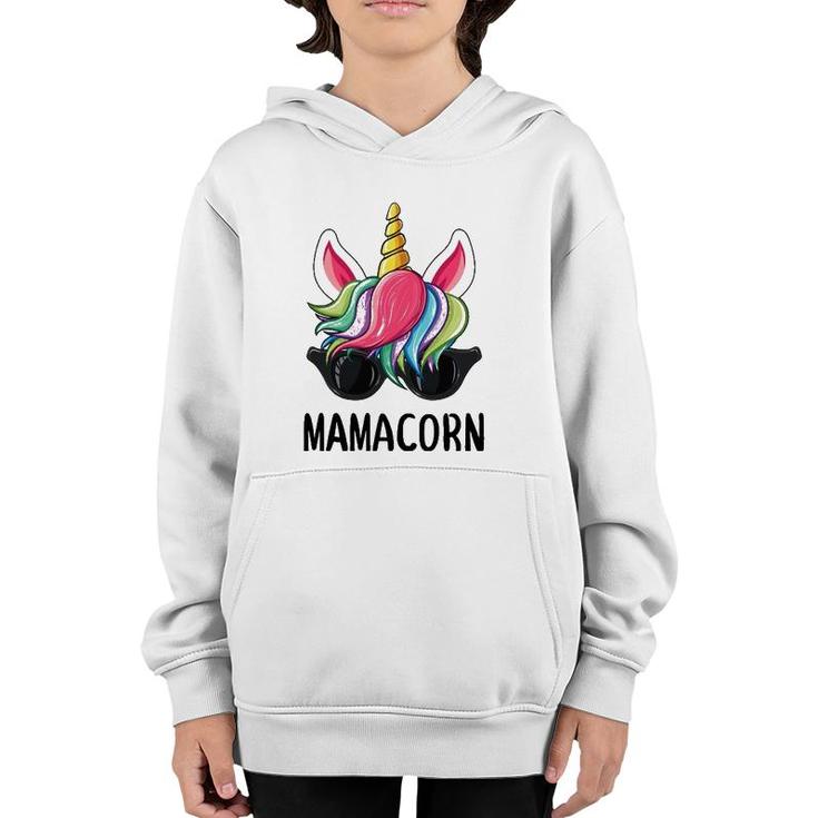 Mamacorn Mom Funny Unicorn For Mother's Day Gifts Youth Hoodie