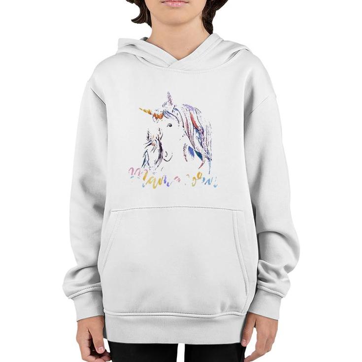 Mamacorn Mother's Day Unicorn Lover Youth Hoodie
