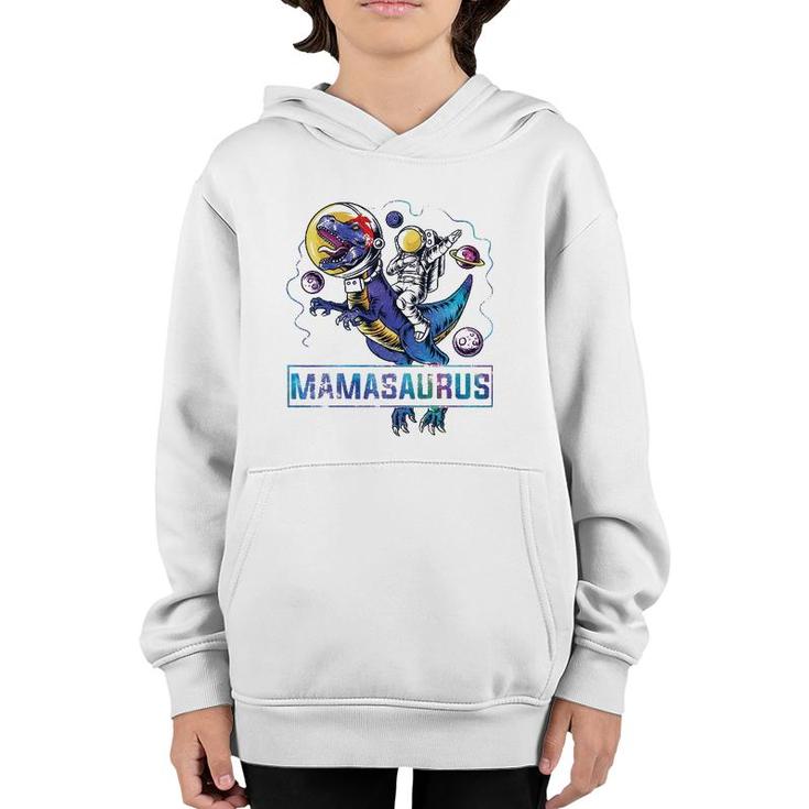 Mamasaurus The Astronaut Drivesrex Dinosaurs Mama Saurus Youth Hoodie