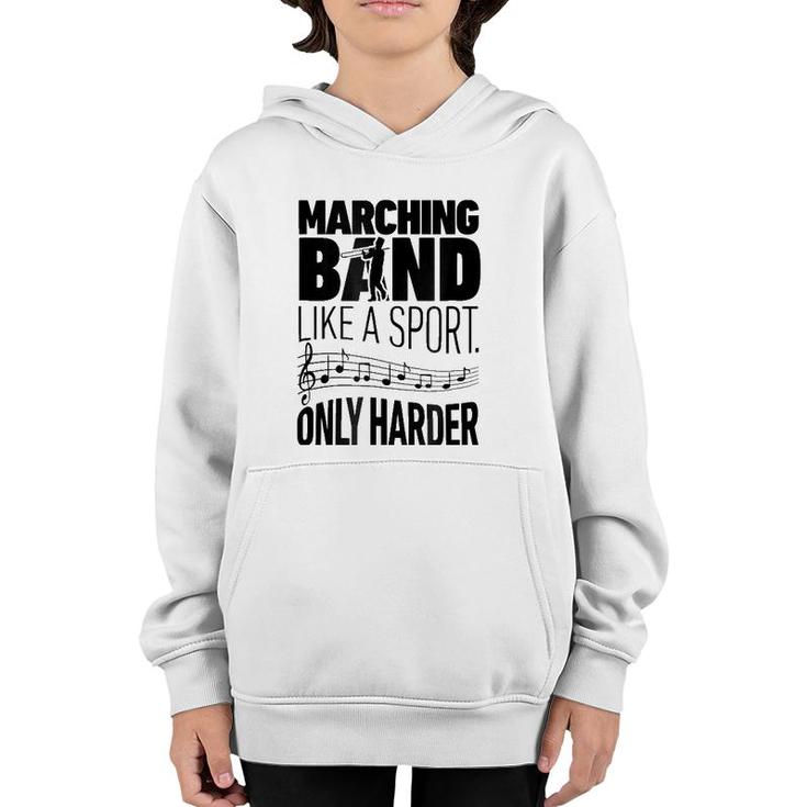 Marching Band Like A Sport Only Harder Trombone Camp Youth Hoodie