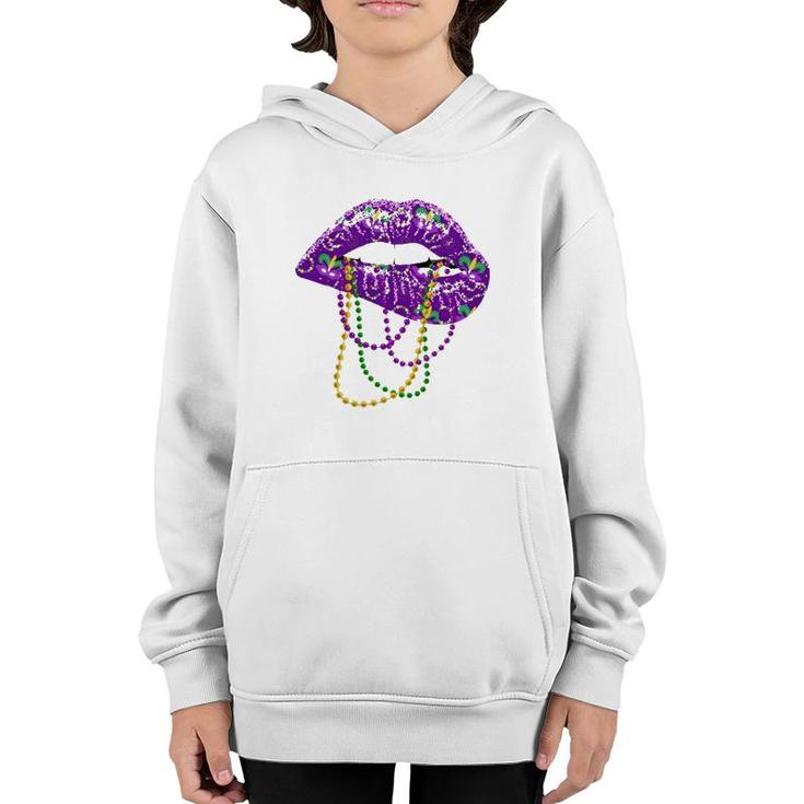 Mardi Gras  For Women Lips Queen Carnival Costume Gift Youth Hoodie