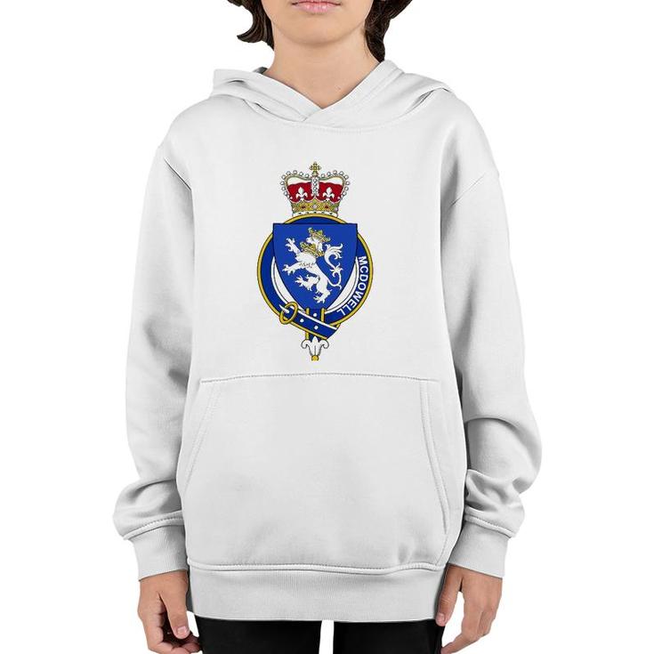Mcdowell Coat Of Arms - Family Crest Youth Hoodie