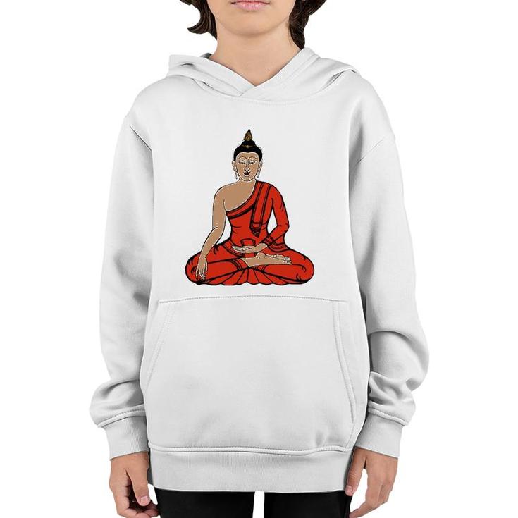 Meditation Young Buddha Retro Tee Yoga Buddhist Youth Hoodie
