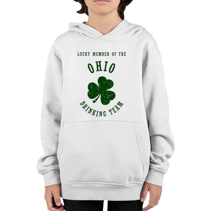Member Of The Ohio Drinking Team , St Patrick's Day Youth Hoodie