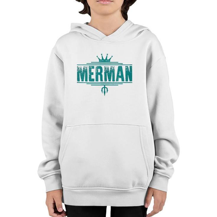 Merman - Easy Men's Halloween Costume - Mermaid  Youth Hoodie