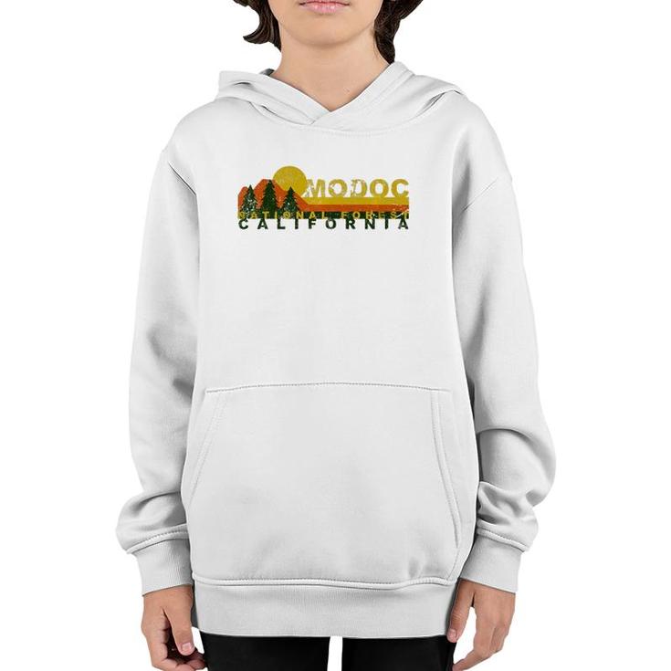 Modoc National Forest Vintage Retro  Youth Hoodie