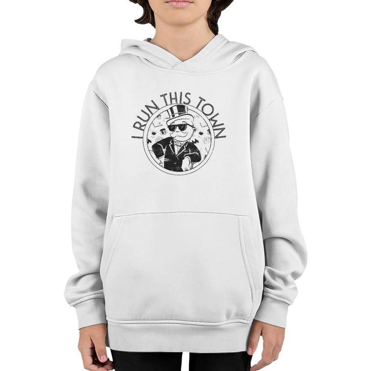 Monopoly I Run This Town Youth Hoodie