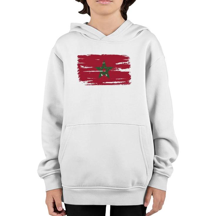 Morocco Moroccan Flag Youth Hoodie